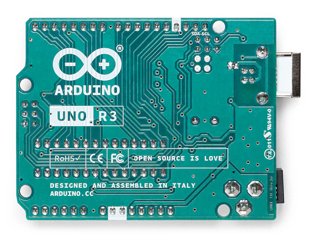 Arduino Uno Rev3 connecteurs et port USB-B